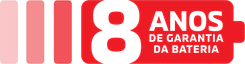 8 Anos de Garantia Bateria Híbrida